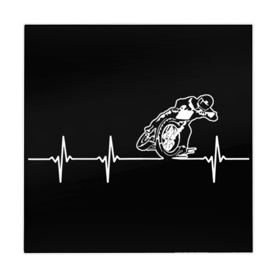 FLAT TRACK MOTORCYCLE heartbeat racing speedway Mahjong Mats