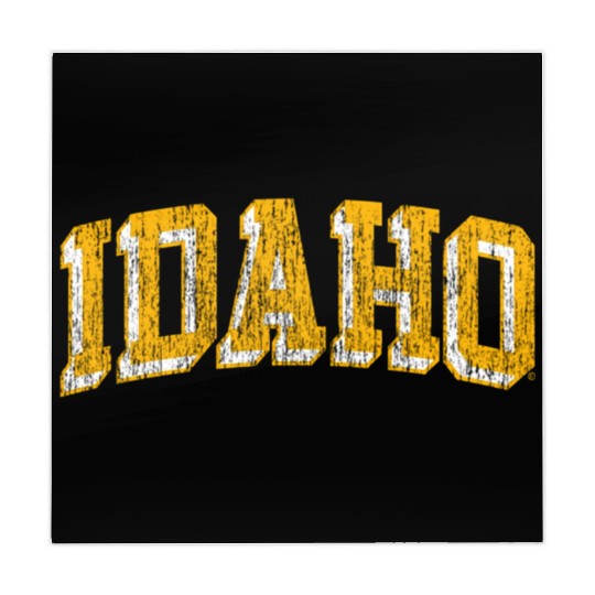 Idaho Vandals Block Logo Black Mahjong Mats