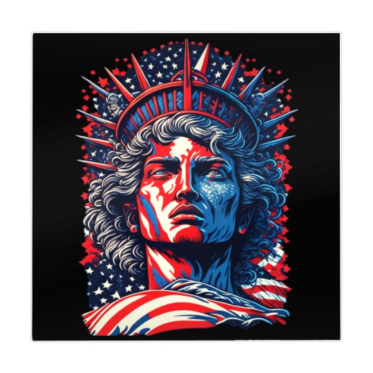 Statue of Liberty Face USA Mahjong Mats