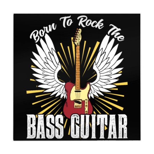 Born To Rock The Bass Guitar Musician Music Band Mahjong Mats