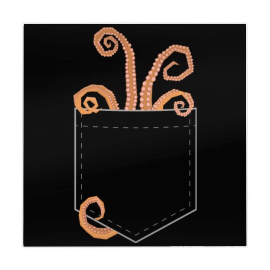 Octopus In The Pocket Funny Ocean Animals Lover Mahjong Mats