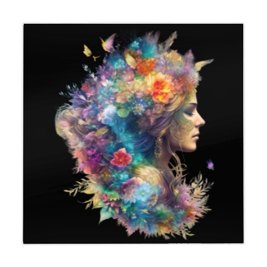 Color Me Creative: The Girl Coloring Illustration Mahjong Mats