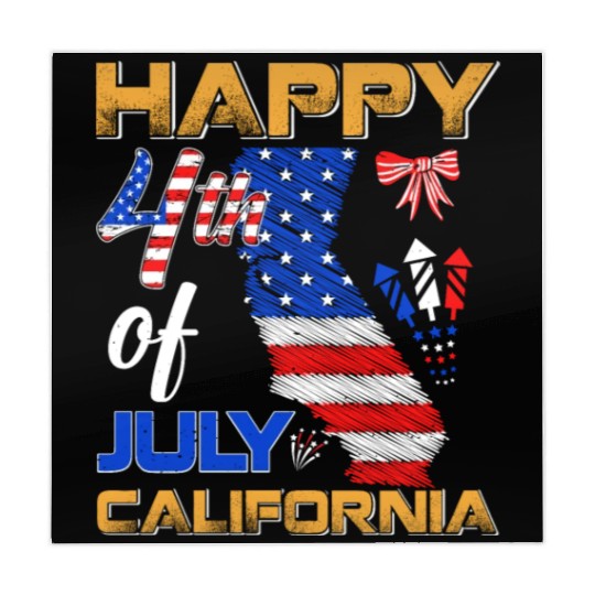 Independence Day Happy 4th July California USA Mahjong Mats