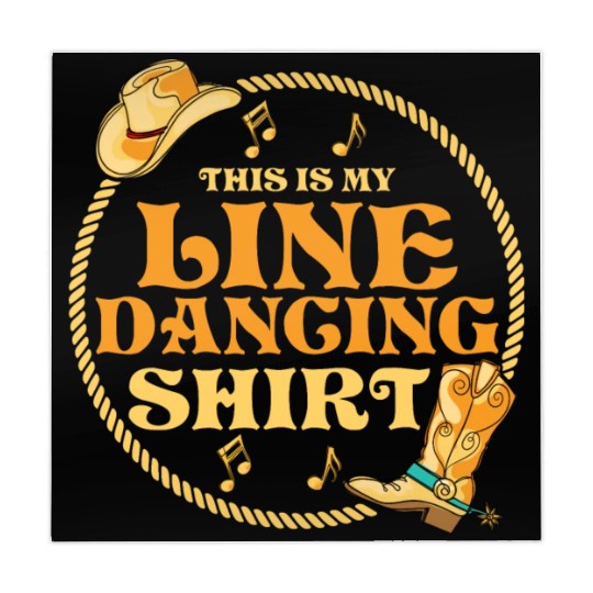 This Is My Line Dancing Mahjong Mats Western Country Musi