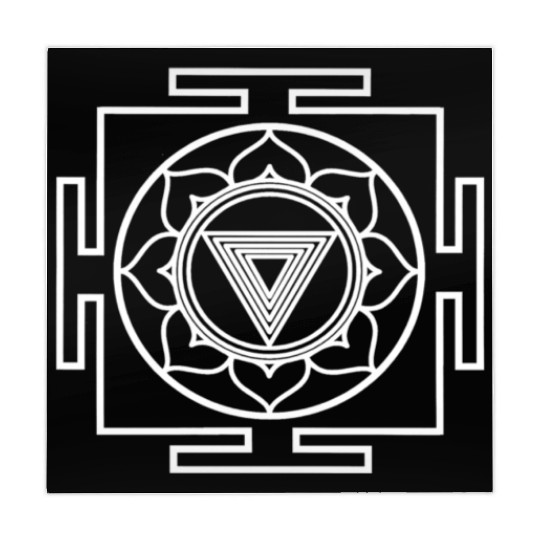 Kali Yantra Symbol Goddess Hindu Hinduism Yoga Mahjong Mats