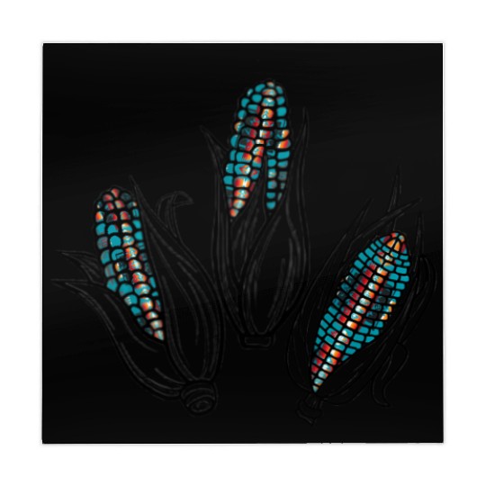 Native American Turquoise Corn Tribal Pattern Mahjong Mats