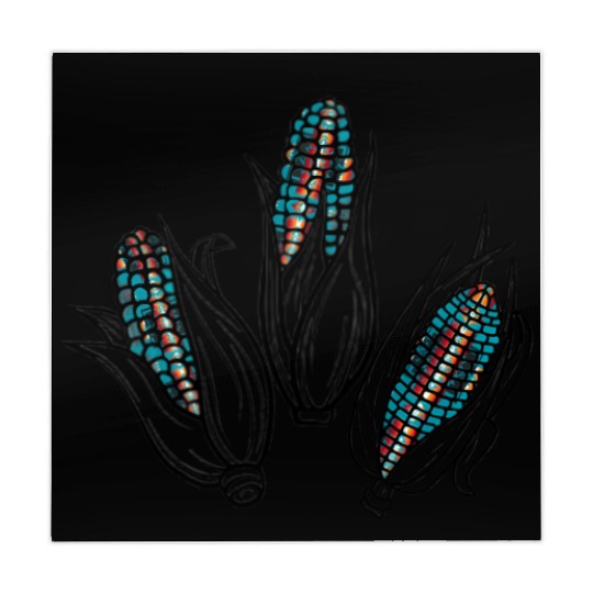 Native American Turquoise Corn Tribal Pattern Mahjong Mats