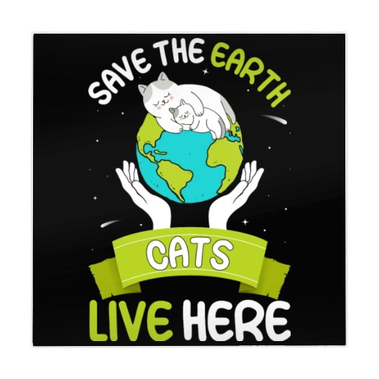 Save The Earth Cats Live Here World Environment Mahjong Mats