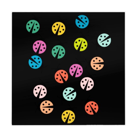 Cute and colorful ladybug Mahjong Mats