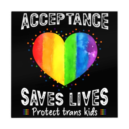 Acceptance Saves Lives Protect Trans Watercolor Mahjong Mats