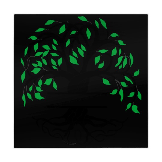 Yggdrasil the tree of life with nameplate Mahjong Mats