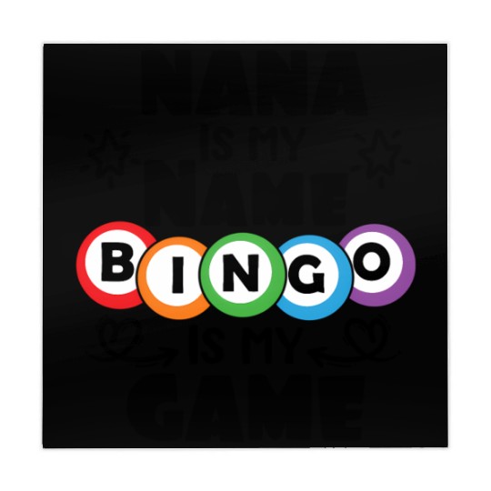 Nana Is My Name Bingo Is My Game Bingo Mahjong Mats