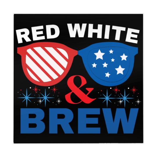 Red, White, and Brew - 4th of July American indepe Mahjong Mats