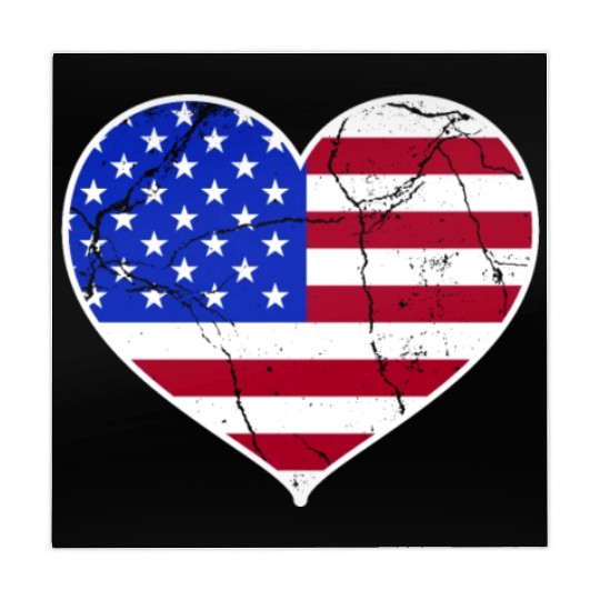 Love America Flag Independence Day USA Patriots Mahjong Mats