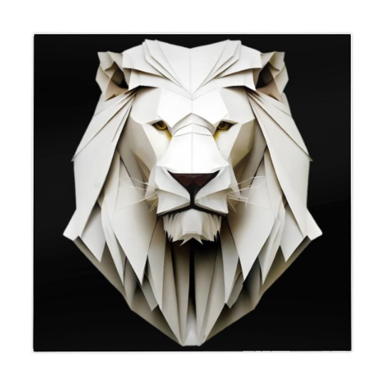 Origami lion - king of folding art Mahjong Mats