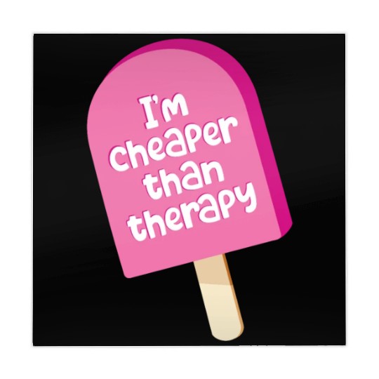 I'm cheaper than therapy - ice cream Mahjong Mats