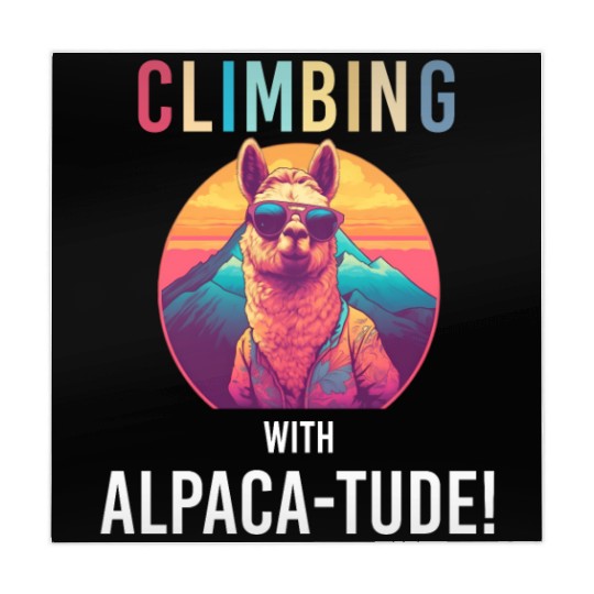 Funny Alpaca with Sunglasses - Alpaca-tude Mahjong Mats