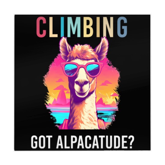 Funny Alpaca with Sunglasses - Alpacatude Mahjong Mats