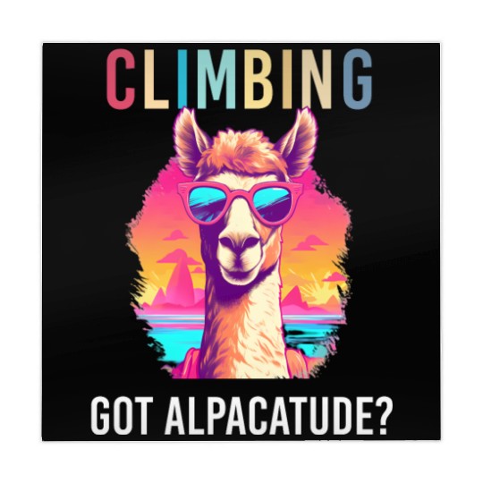 Funny Alpaca with Sunglasses - Alpacatude Mahjong Mats