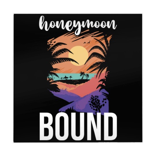 Bride Groom Vacation Newlywed Couple Honeymoon Mahjong Mats