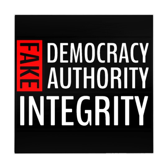 FAKE DEMOCRACY | FAKE AUTHORITY | FAKE INTEGRITY Mahjong Mats