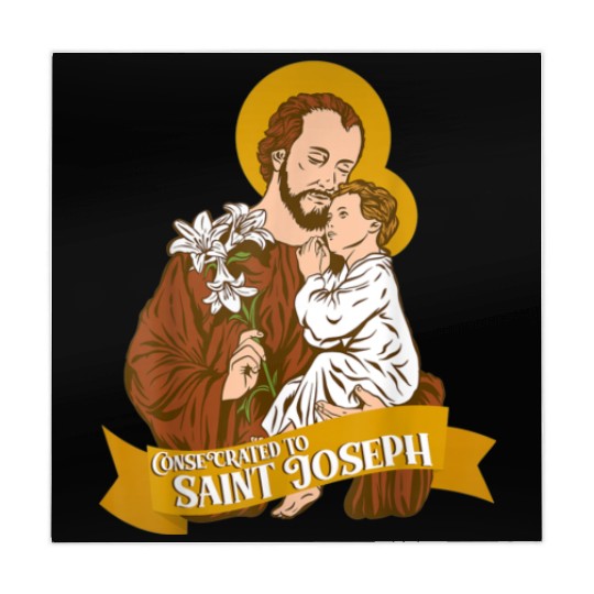 Consecration to St Joseph and Child Jesus Catholic Mahjong Mats