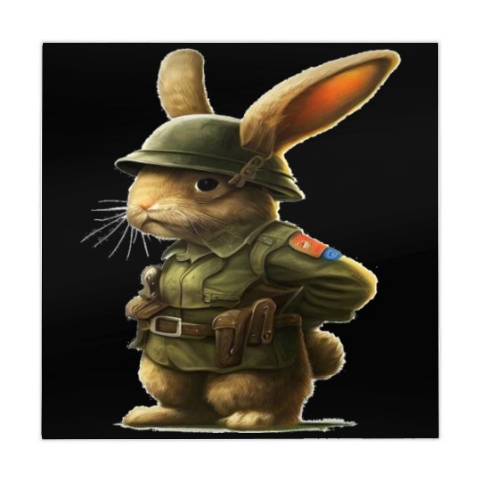 Courageous Bunny Soldier Mahjong Mats