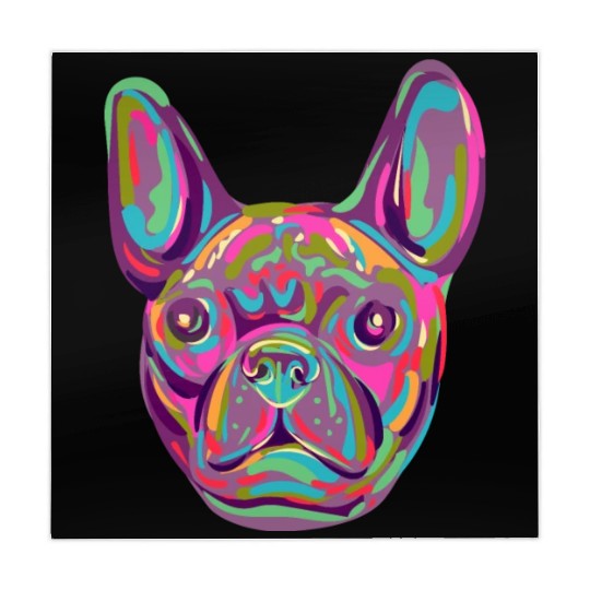 French Bulldog Frenchie head Pop art style Mahjong Mats