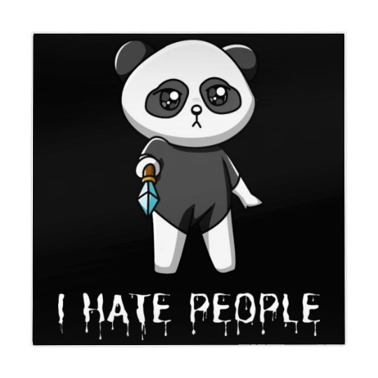 I Hate People Sarcastik Sayings From Panda Mahjong Mats