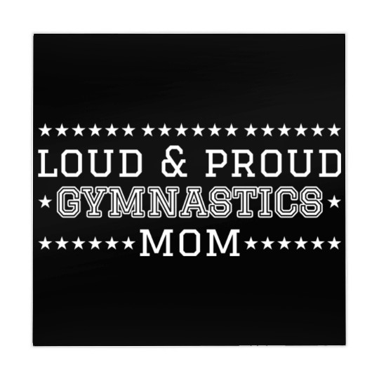 Loud Proud Gymnastics Mom aesthetic retro Mahjong Mats