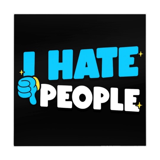 I Hate People Retro cool Mahjong Mats