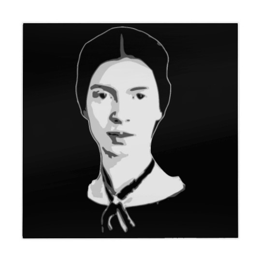 Emily Dickinson Black and White Mahjong Mats