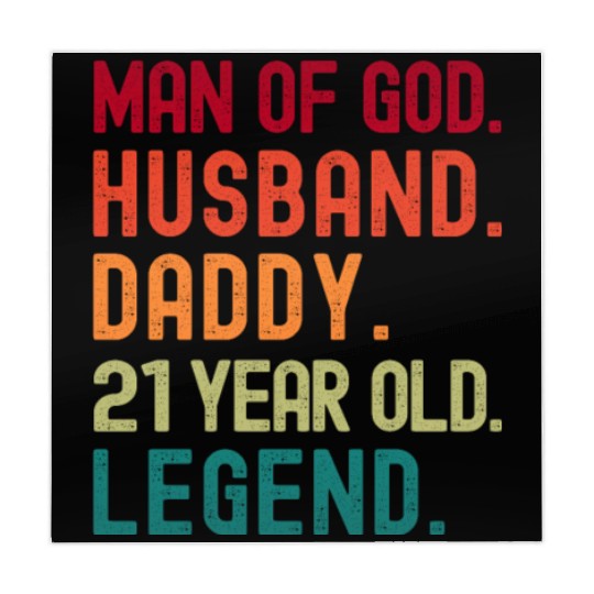 Man of God Husband Dad Vintage 21st Birthday Mahjong Mats