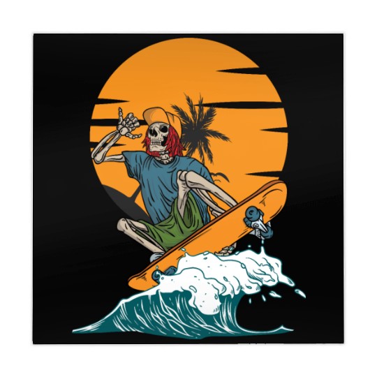 skull skate swim Mahjong Mats