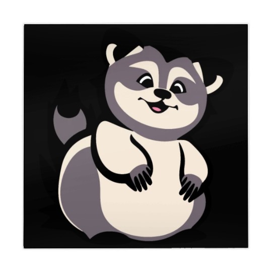 Simply cute raccoon Mahjong Mats