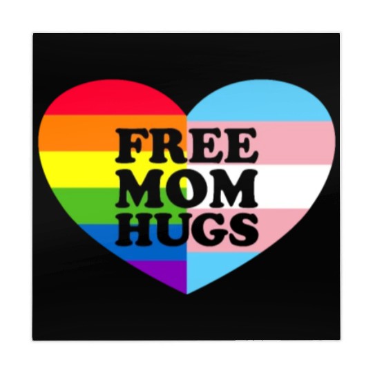 Free Mom Hugs Gay Pride Trans Flag LGBTQ Free Hugs Mahjong Mats