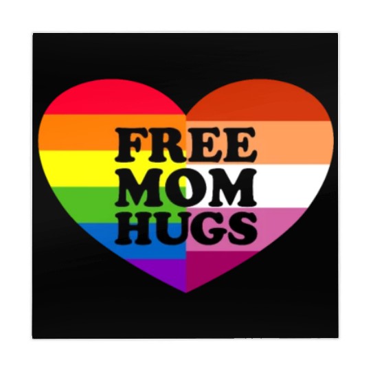 Free Mom Hugs Gay Pride Lesbian Flag LGBTQ Mahjong Mats