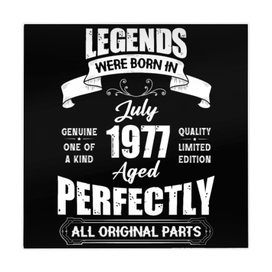 Legends Were Born In July 1977 Birthday Mahjong Mats