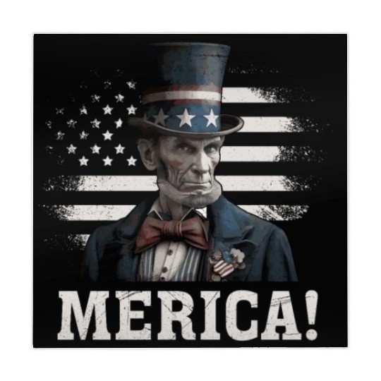 Merica Lincoln President Independence Day Party Mahjong Mats