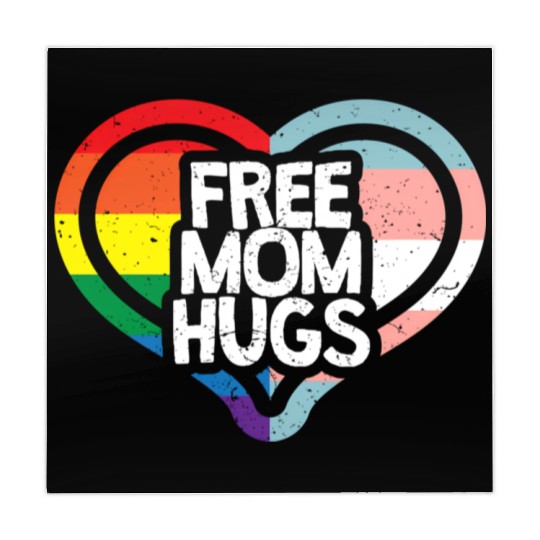 Free Mom Hugs Rainbow Pride Mahjong Mats