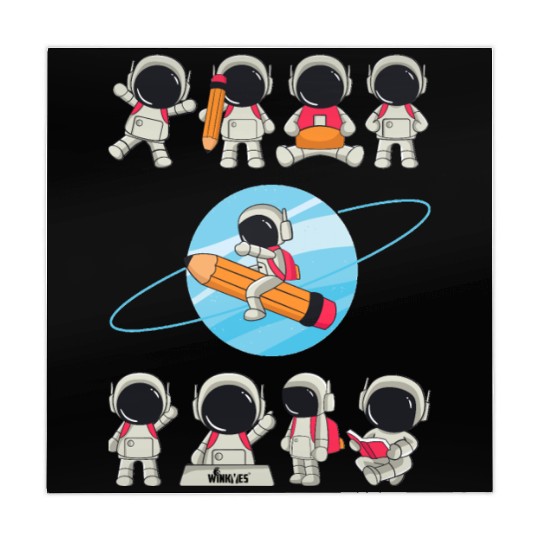WINKYES - Funny Astronauts Mahjong Mats