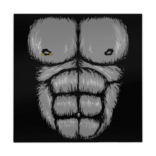 Funny Gorilla Chest , Halloween Monkey Chest Suit Mahjong Mats