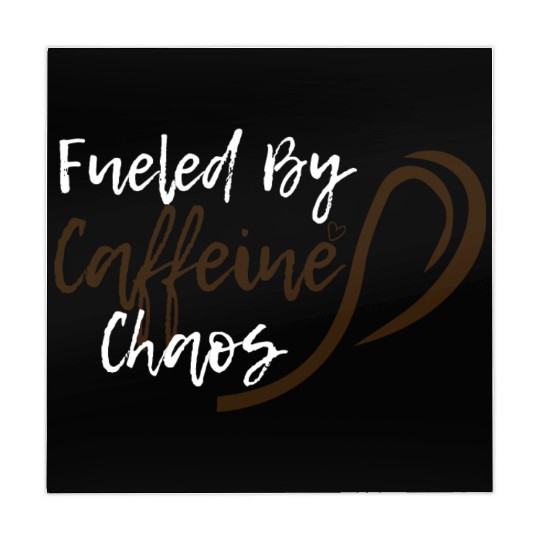 Fueled by Caffeine Chaos Funny Coffee Lover Design Mahjong Mats