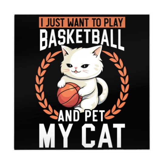 Basketball Cat Basketball Player I Love Basketball Mahjong Mats