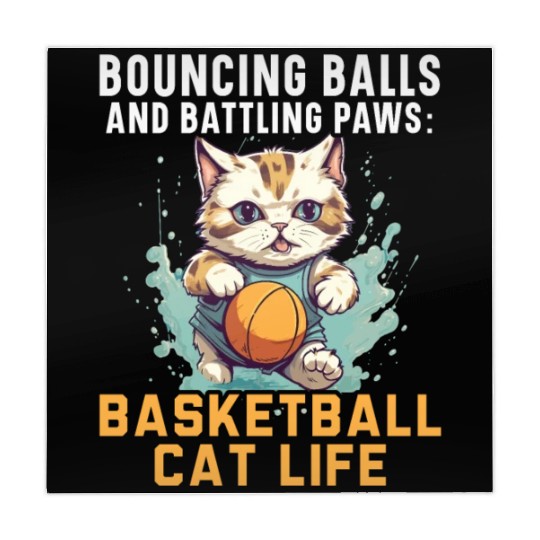 Basketball Cat Basketball Player I Love Basketball Mahjong Mats