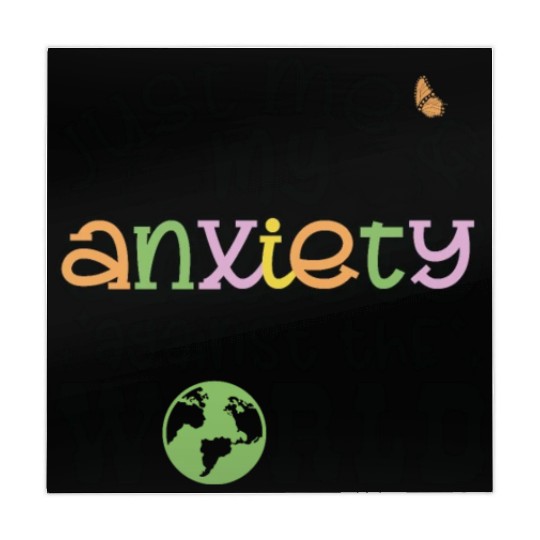 Just Me and Anxiety Against The World Mahjong Mats