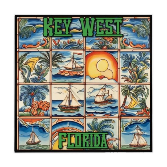 Key West Folk Art Mahjong Mats