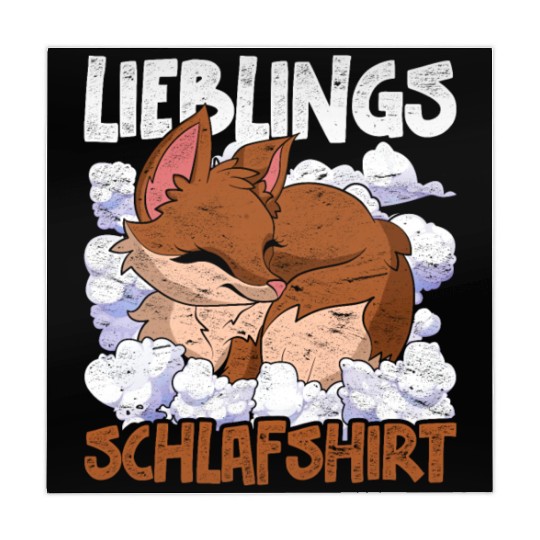 Night owl fox gift favorite sleep Mahjong Mats