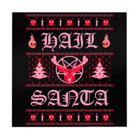 Hail Santa Ugly Pentagram Pastel Goth Mahjong Mats