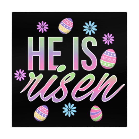 He Is Risen Easter Christian Message Easter Eggs Mahjong Mats